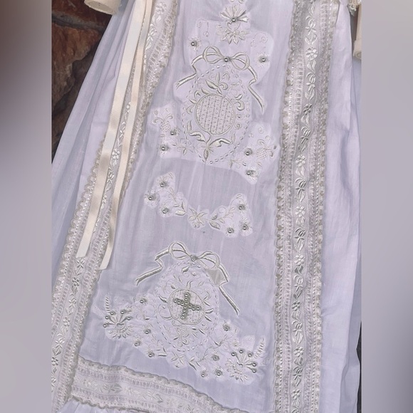 Swiss Heirloom Baby Christening Baptism Dress 3–6M | Linen Revival Co - Picture 8 of 10